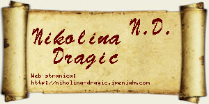 Nikolina Dragić vizit kartica